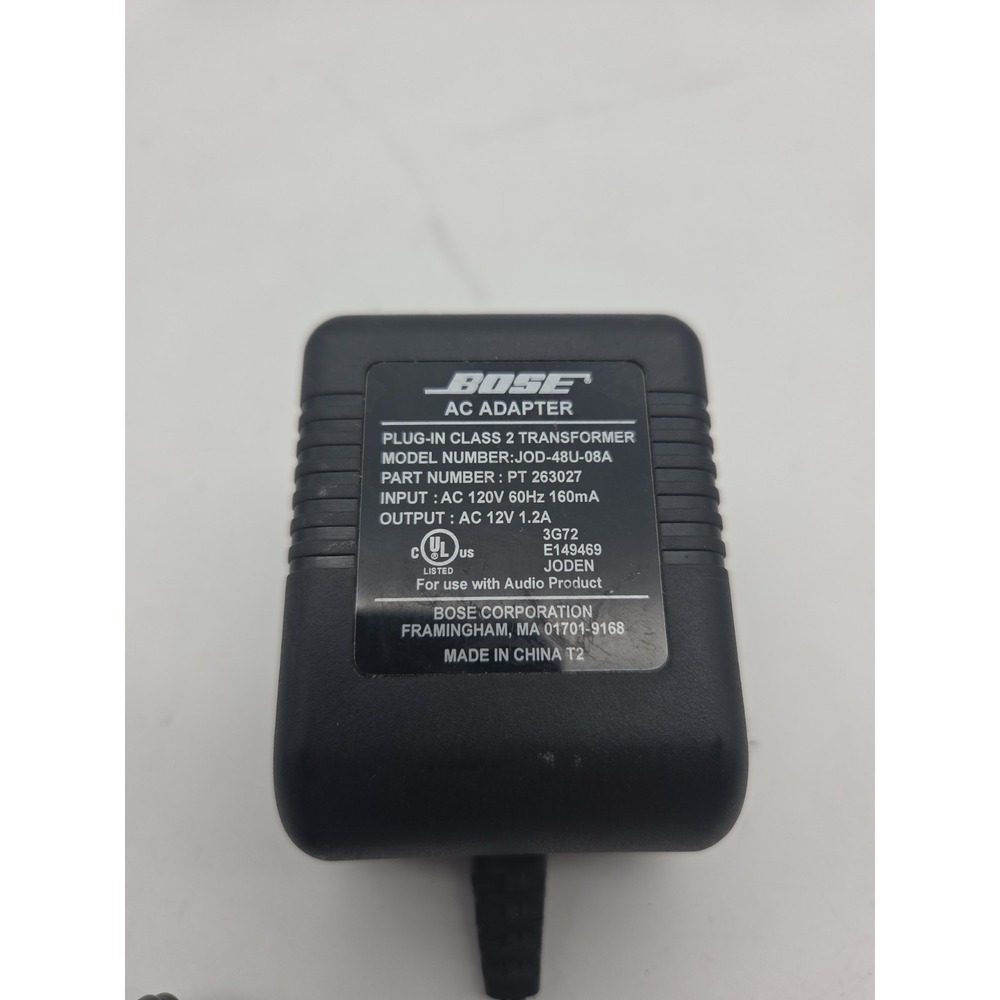 Original BOSE Genuine OEM AC Adapter JOD-48U-08A 12V Power for Companion 2